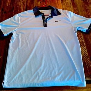 Nike men’s golf shirt dri-fit medium blue